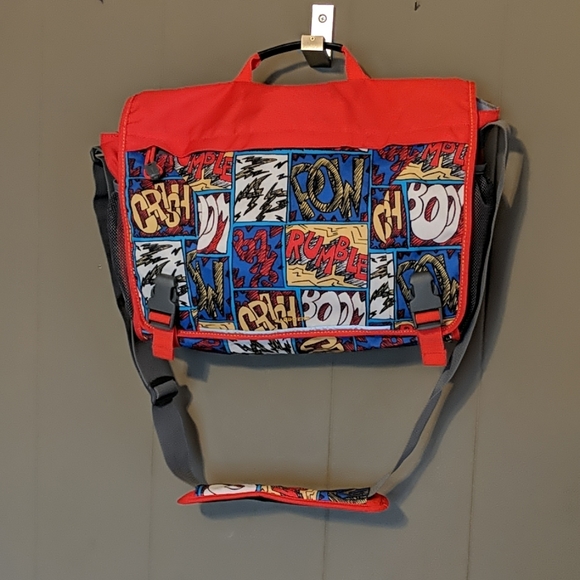 Land's End comic print messenger bag - Picture 1 of 4